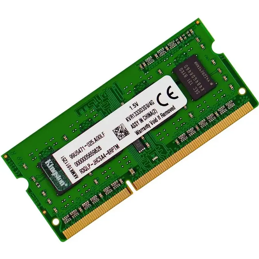 Operativ yaddaş (RAM) Kingston ValueRam 4GB DDR3 1333MHz SODIMM (KVR1333D3S9/4G)