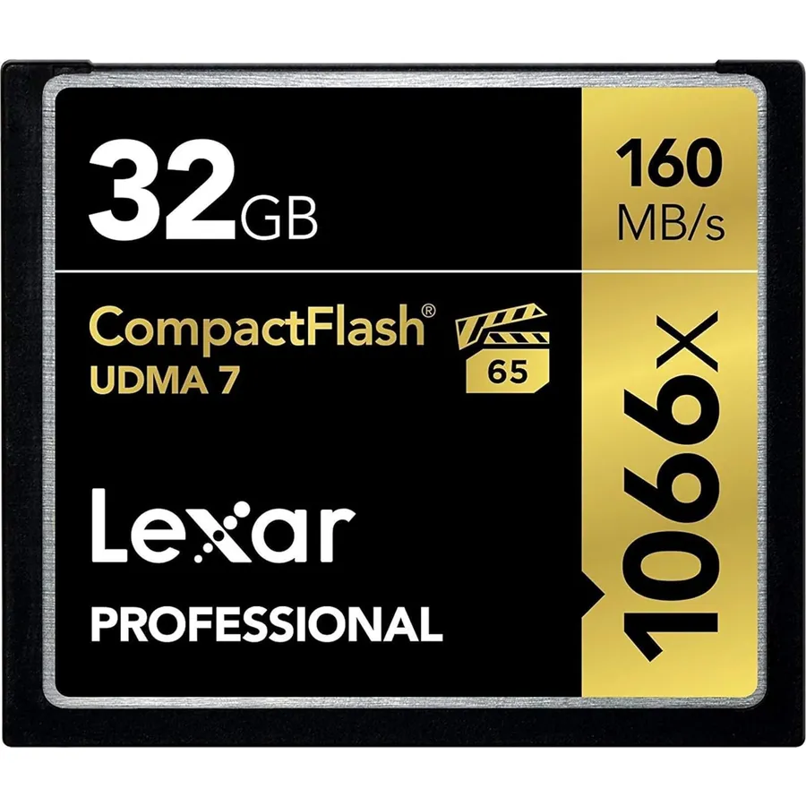 Yaddaş kartı Lexar Professional 1066x CompactFlash 32GB, 2 əd. (LCF32GCRBAS1066)