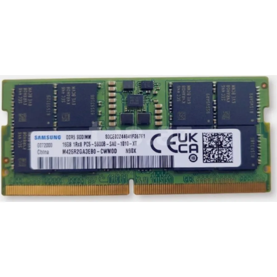 Operativ yaddaş (RAM) Samsung 16GB DDR5 1Rx8 PC5-5600 SODIMM (M425R2GA3EB0-CWM0D)