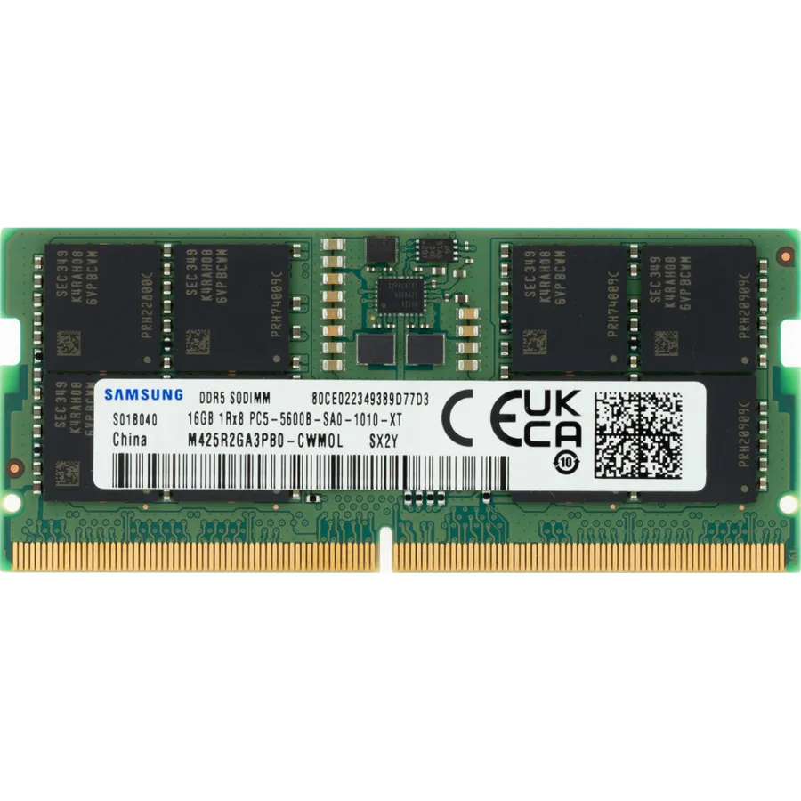 Operativ yaddaş (RAM) Samsung 16GB 1Rx8 DDR5 PC5-5600 SODIMM (M425R2GA3PB0-CWM)