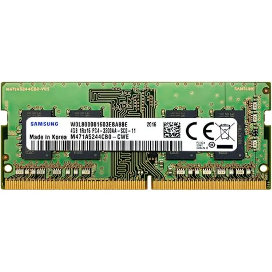 Operativ yaddaş (RAM) Samsung 4GB 1RX16 DDR4 SODIMM PC4-3200MHz Laptop (M471A5244CB0-CWE)