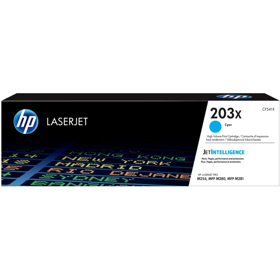 Toner kartric HP 203X yüksək tutumlu Cyan LaserJet (CF541X)