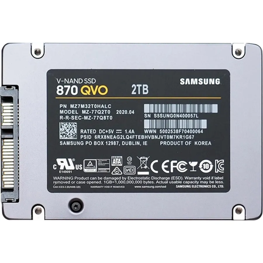 SSD Samsung 870 QVO 2TB 2.5Inch Sata 6Gbps Internal (MZ7M32T0HALC)
