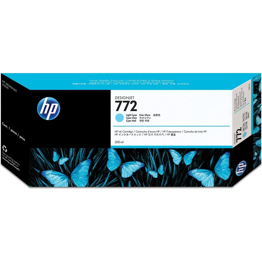 Mürəkkəb kartric HP 772 300 ml Light Cyan DesignJet (CN632A)