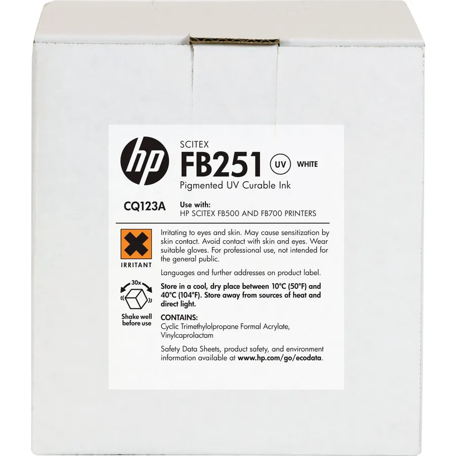 Mürəkkəb kartric HP FB251 2 l White Scitex (CQ123A)