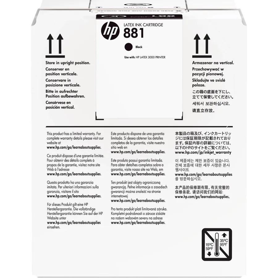 Mürəkkəb kartric HP 881 5 l Black Latex (CR334A)