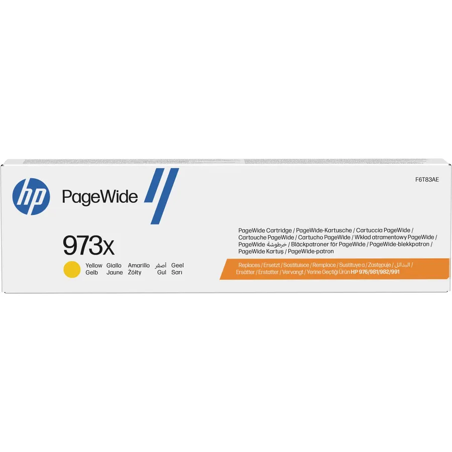 Mürəkkəb kartric HP 973X yüksək tutumlu Yellow PageWide (F6T83AE)