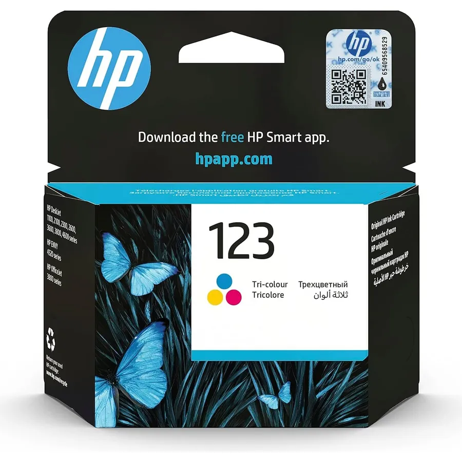 Mürəkkəb kartric HP 123 Tri-color (F6V16AE)