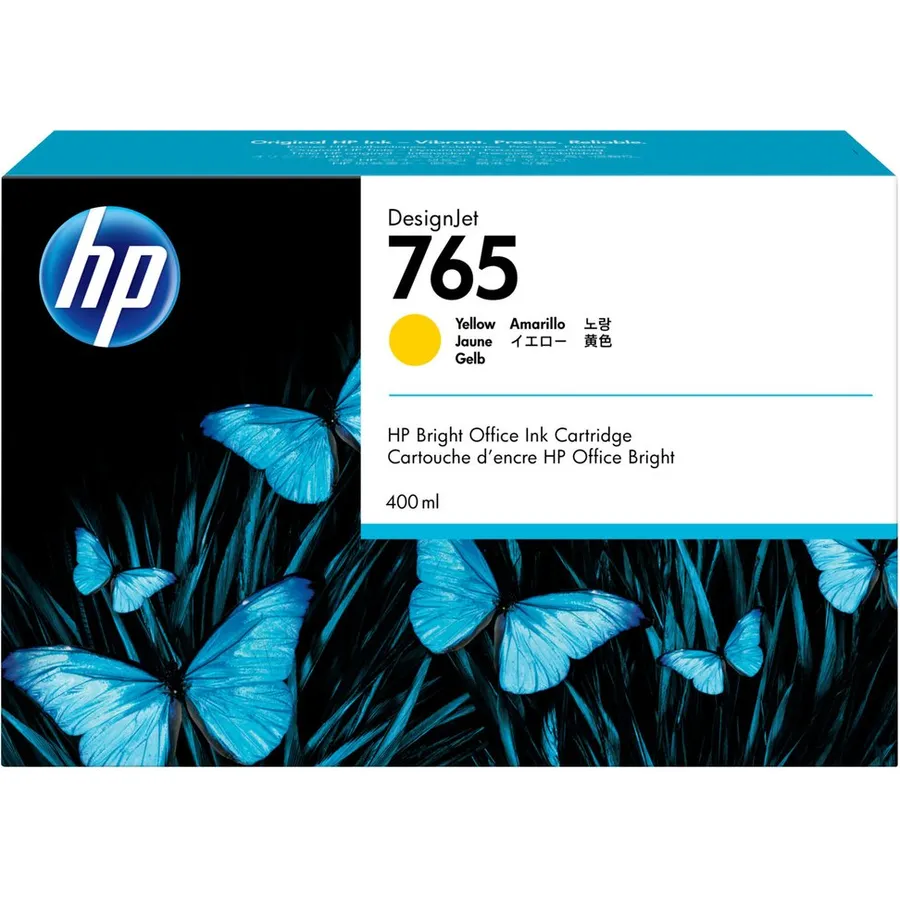 Mürəkkəb kartric HP 765 400 ml Yellow DesignJet (F9J50A)