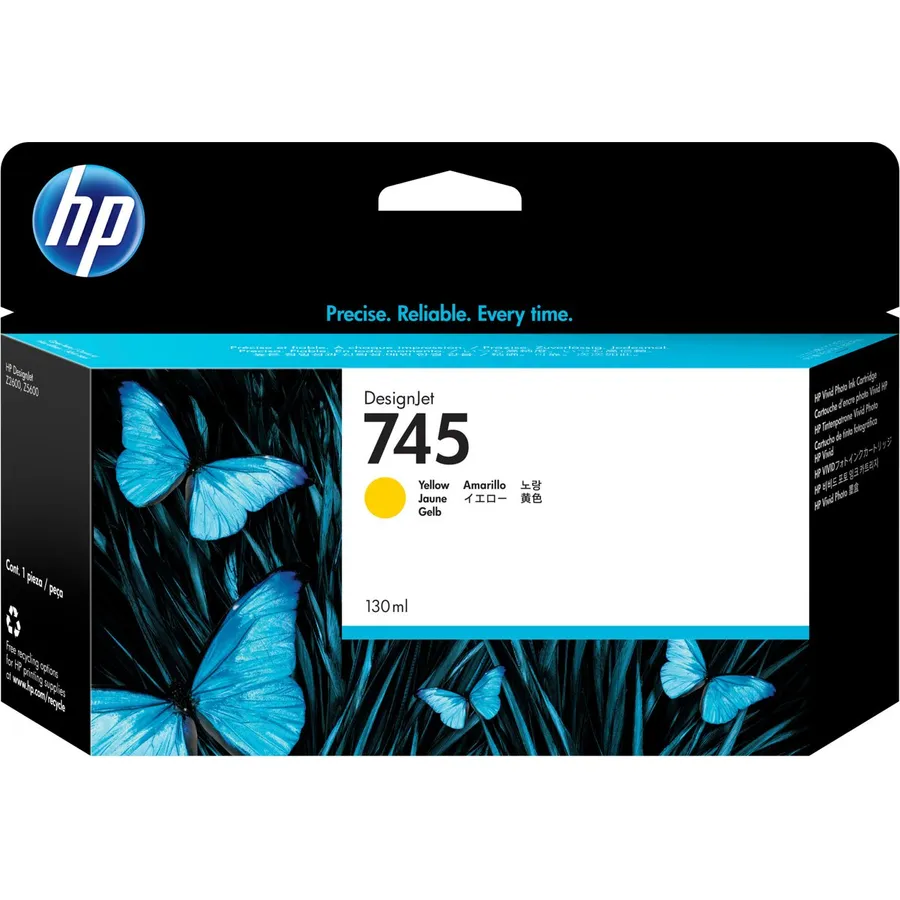 Mürəkkəb kartric HP 745 130 ml DesignJet Yellow (F9J96A)