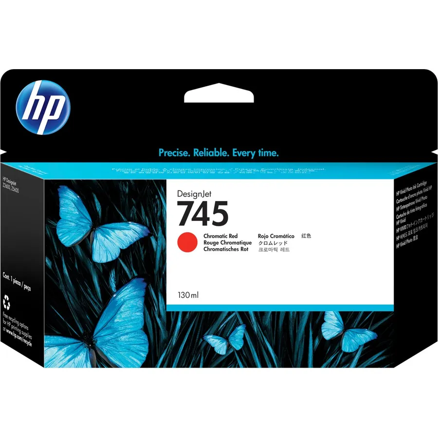 Mürəkkəb kartric HP 745 130 ml DesignJet Chromatic Red (F9K00A)