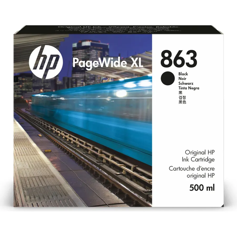 Mürəkkəb kartric HP 863 500 ml Black PageWide XL (F9K41A)