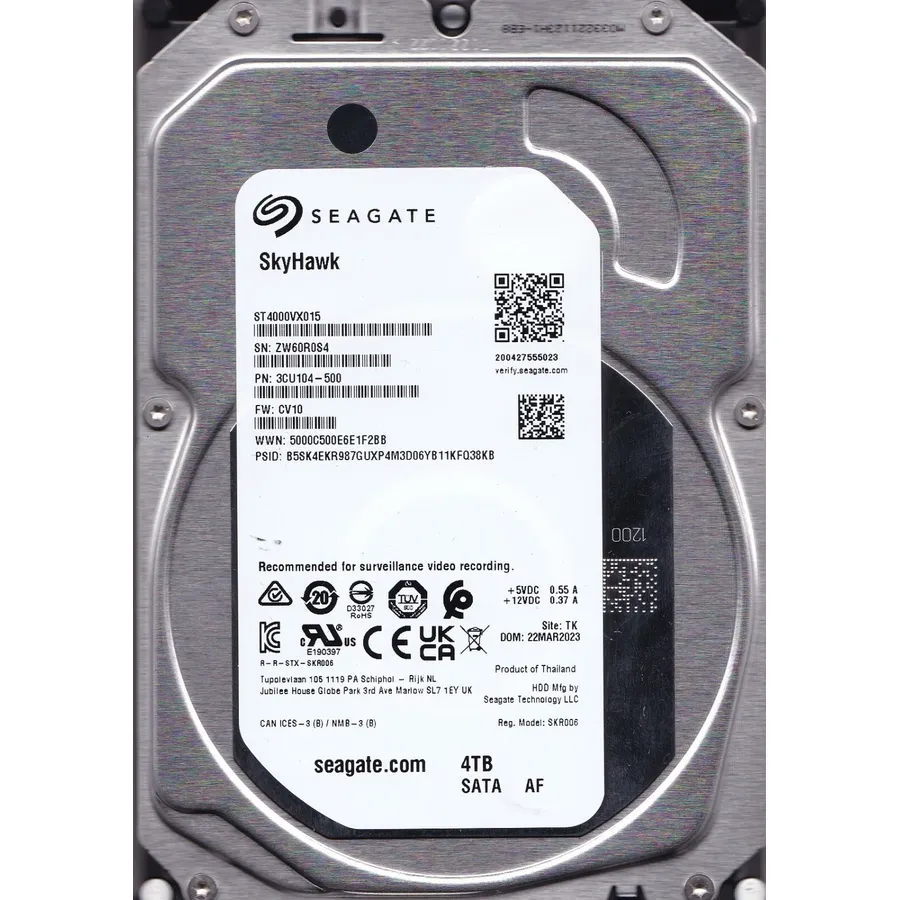Sərt disk (HDD) Seagate SkyHawk Surveillance 4TB, SATA III, 3.5", 5900rpm (ST4000VX015)