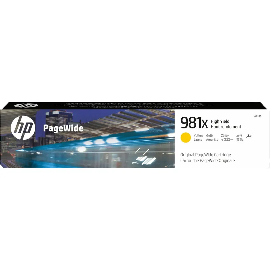 Mürəkkəb kartric HP 981X yüksək tutumlu Yellow PageWide (L0R11A)