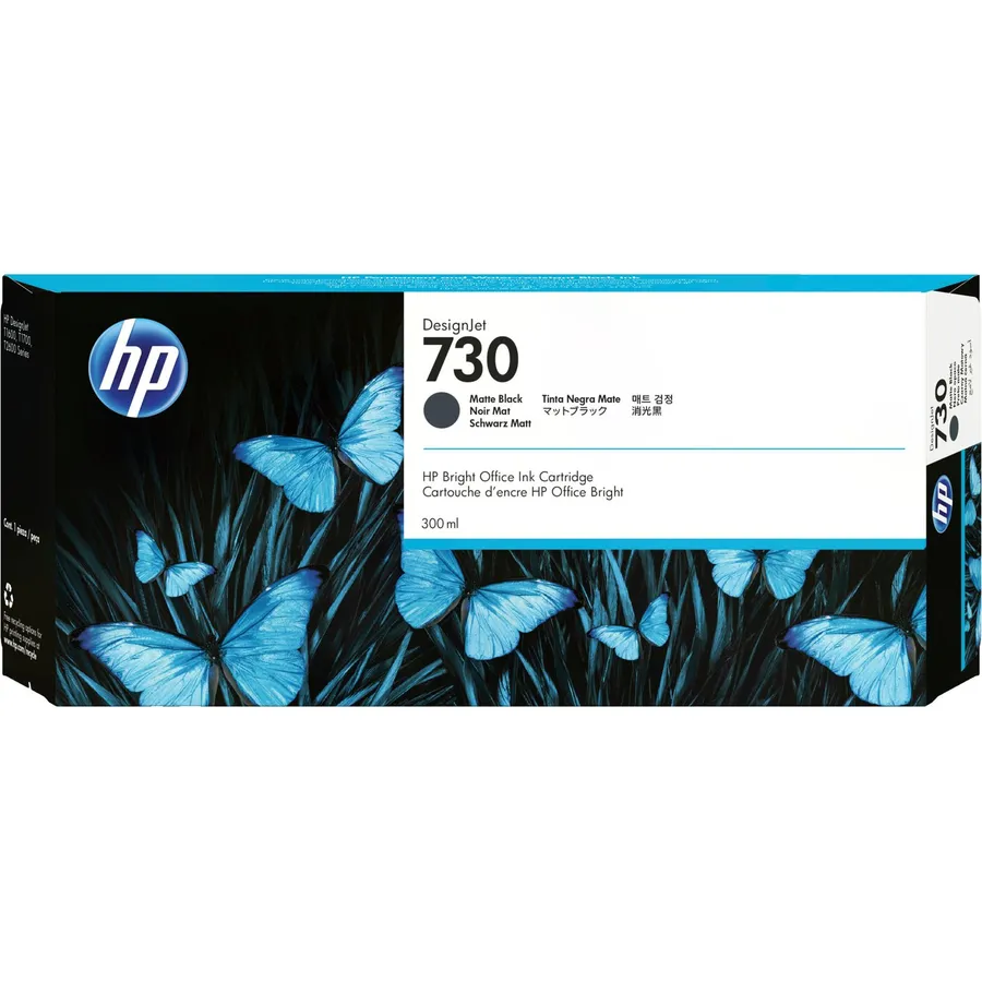 Mürəkkəb kartric HP 730 300 ml Matte Black DesignJet (P2V71A)