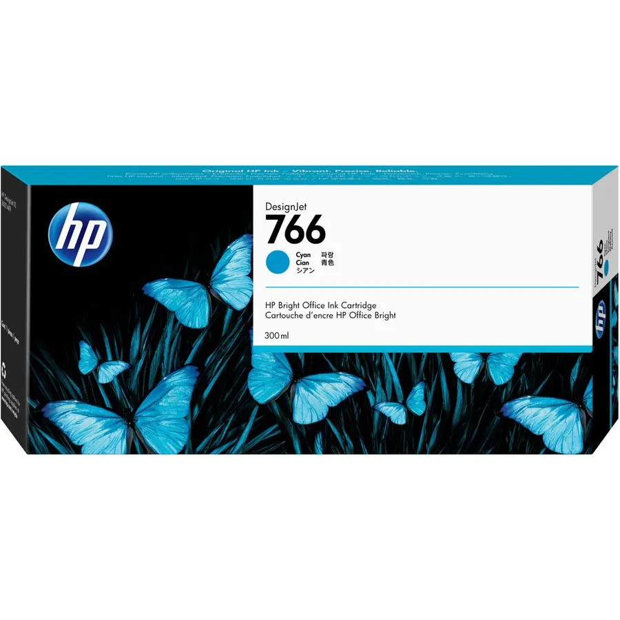 Mürəkkəb kartric HP 766 300 ml Cyan DesignJet (P2V89A)