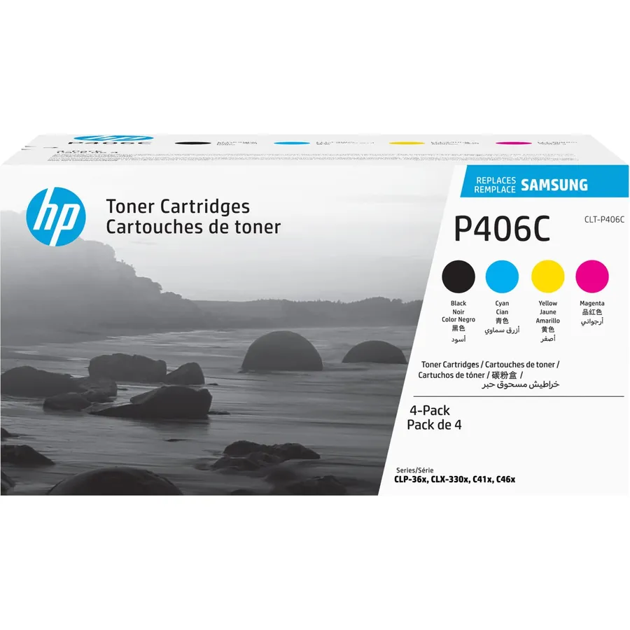 Toner kartric Samsung CLT-P406C 4-lü dəst Black/Cyan/Magenta/Yellow (SU375A)