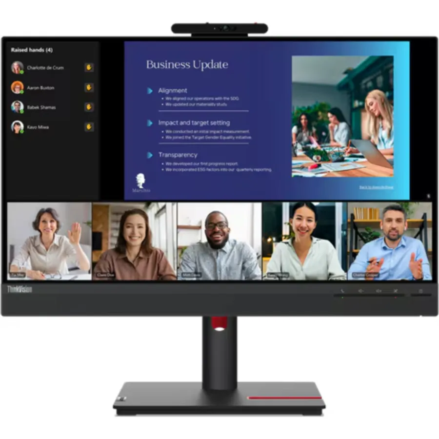 Monitor Lenovo ThinkVision T24v-30 23.8" (1920x1080) IPS 75Hz 250 nits 99% sRGB (63D8MAT3EU)
