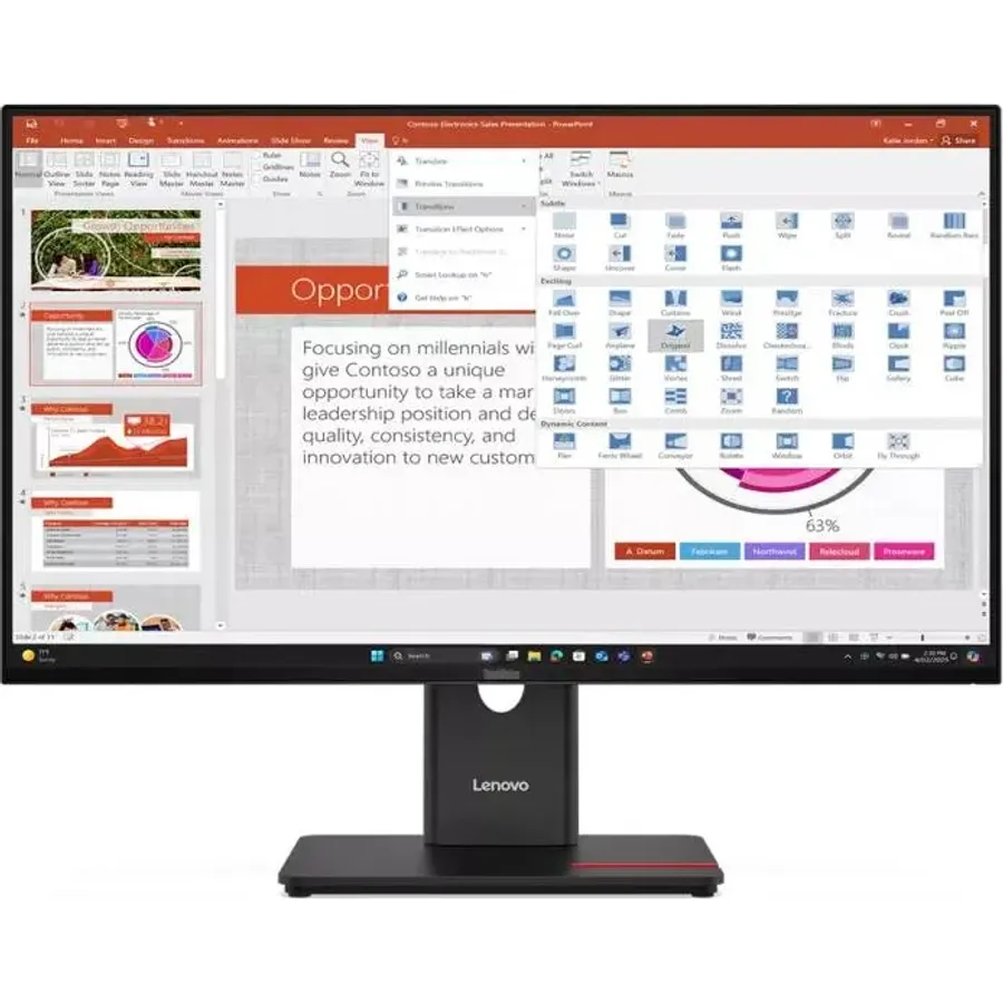 Monitor Lenovo ThinkVision T27-40 27" (1920x1080) IPS 120Hz (64A5MAT6EU)