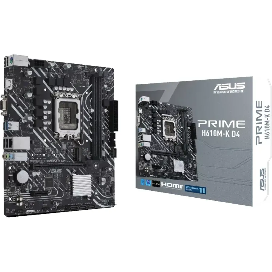Ana plata ASUS PRIME H610M-K D4 LGA1700 Intel H610 2xDDR4 1xM.2 4xSATA mATX (90MB1A10-M0EAY0)
