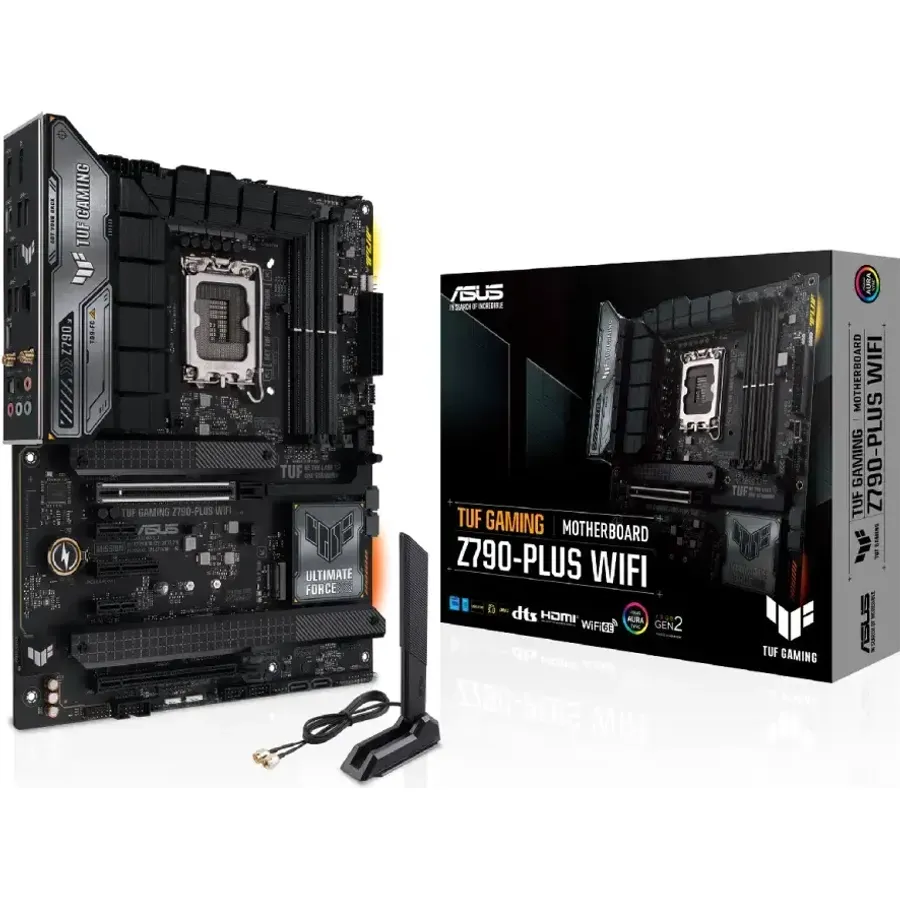 Ana plata ASUS TUF GAMING Z790-PLUS WIFI LGA1700 Intel Z790 4xDDR5 4xM.2 4xSATA Wi-Fi 6E BT 5.3 ATX (90MB1D80-M1EAY0)