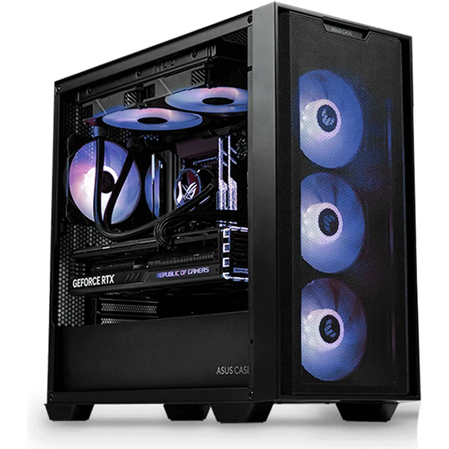 Korpus ASUS A21 Plus, BTF uyğun, Micro-ATX, 4x120 mm ARGB fan (90DC00H0-B19010)