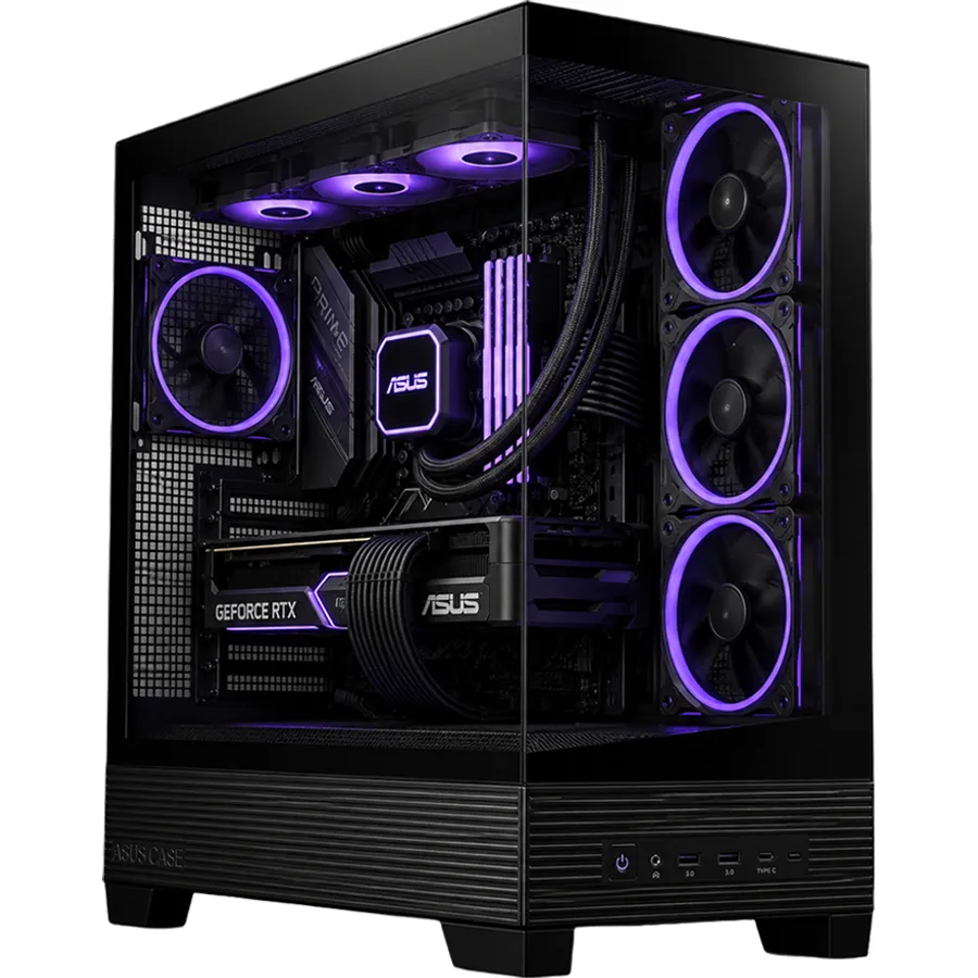 Korpus ASUS A31 Plus, BTF uyğun, ATX, 4x120 mm ARGB fan (90DC00R0-B19000)