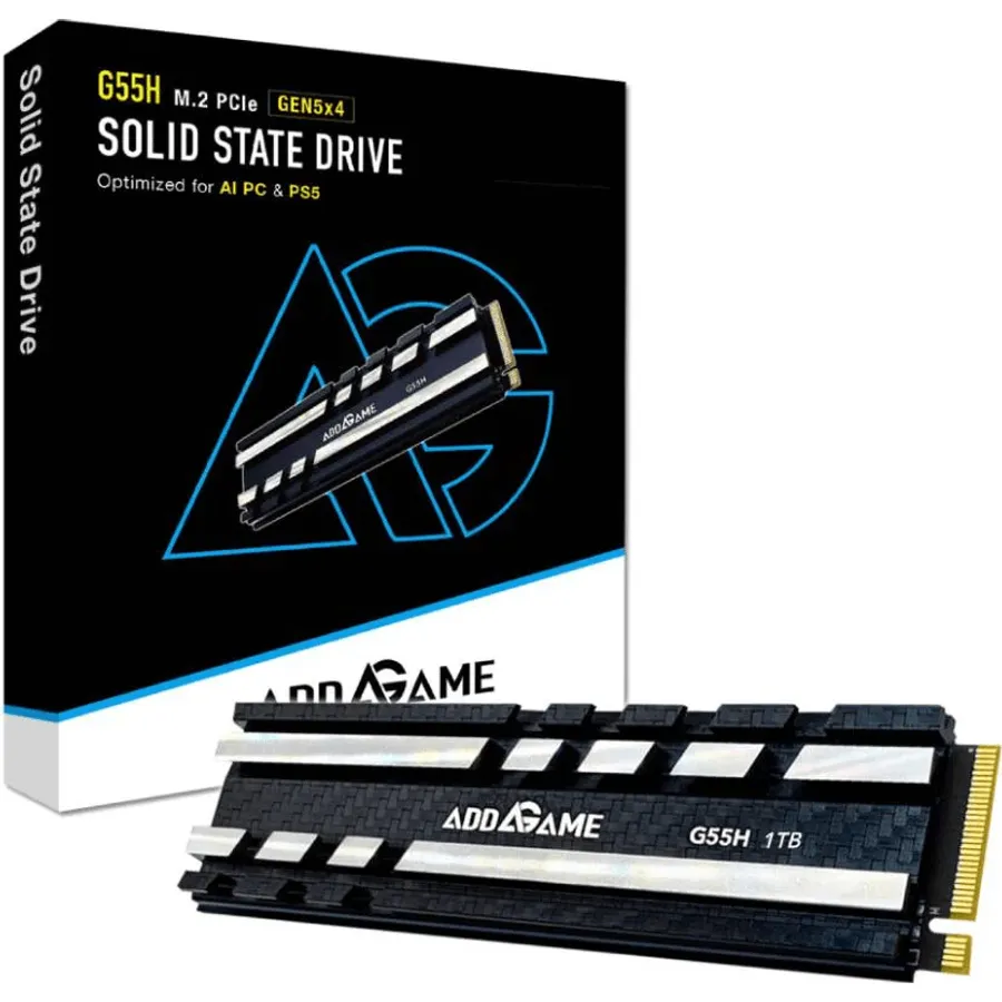 SSD Addlink 1TB G55H M.2 2280 PCIe GEN5X4 NVMe heatsink ad1TBG55HM2P