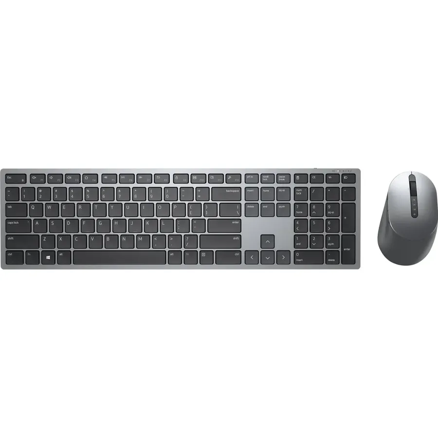 DELL Premier Multi-Device KM7321W, klaviatura və siçan dəsti, simsiz, 2.4 GHz, Bluetooth 5.0, QWERTZ, alman, titan grey (KM7321WGY-GER)