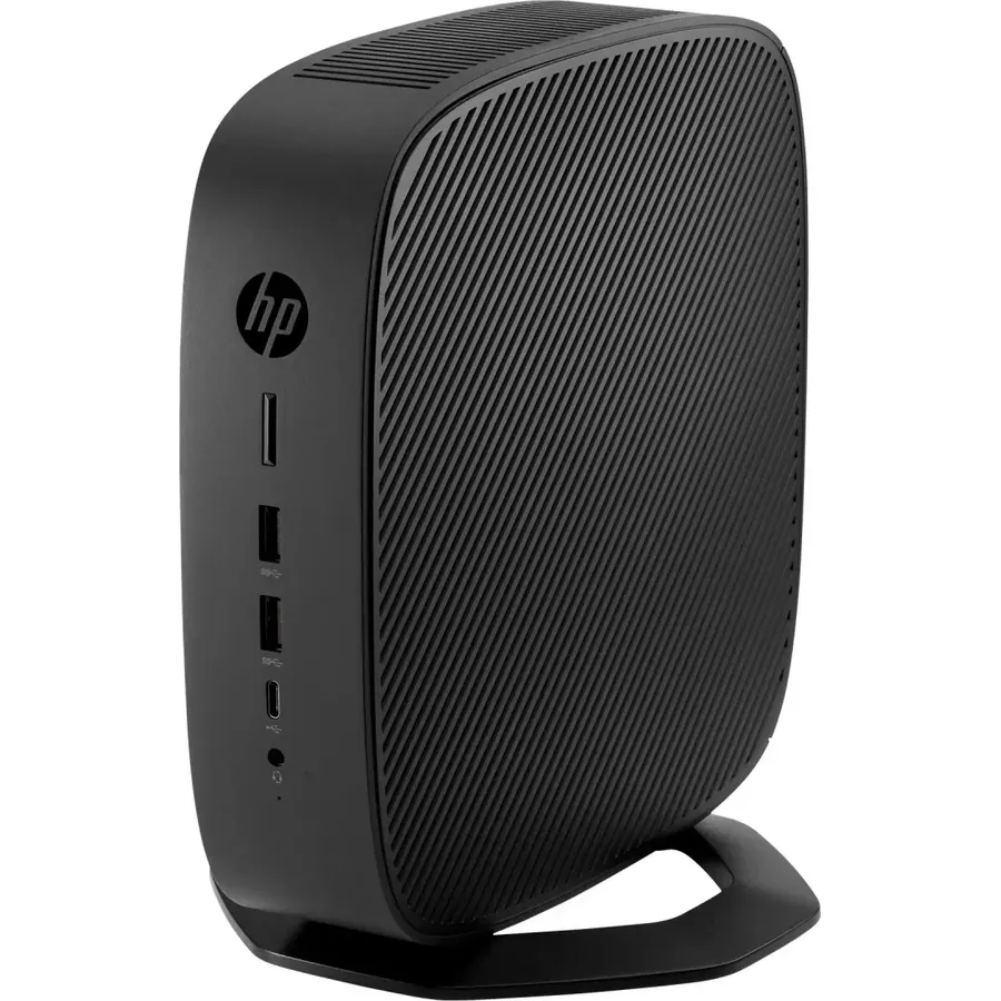 HP t740, Thin Client, SFF, 1 x Ryzen Embedded V1756B / 3.25 GHz, RAM 8 GB, Flash 32 GB, Radeon Vega 8, GigE (6TV51EAABD)
