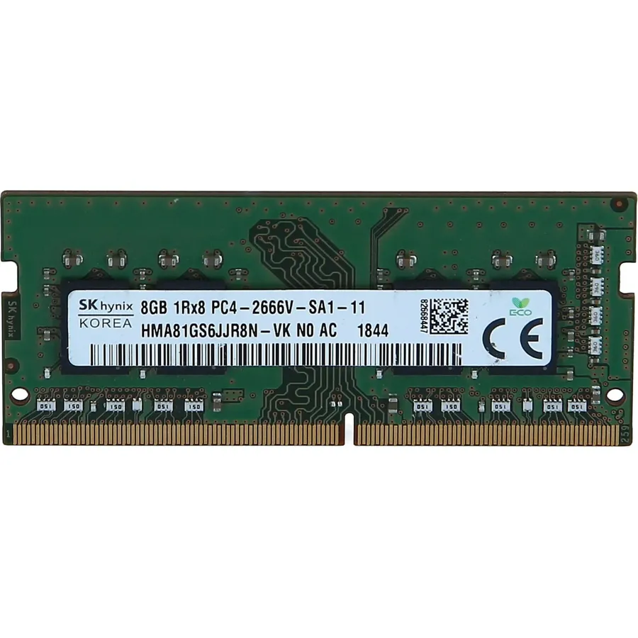 SK Hynix DDR4, module, 8 GB, SO-DIMM 260-pin, 2666 MHz / PC4-21300, CL19, 1.2 V, unbuffered, non-ECC (HMA81GS6JJR8N-VK)