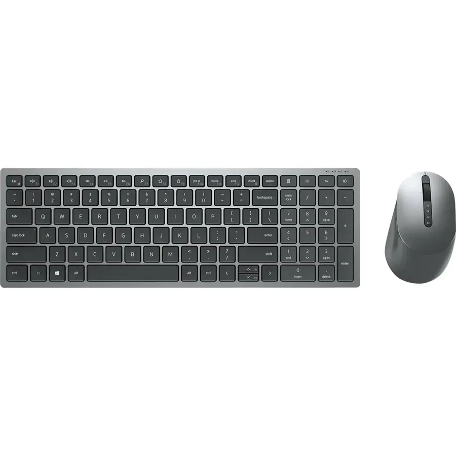 DELL Multi-Device KM7120W, klaviatura və siçan dəsti, Bluetooth, 2.4 GHz, alman (QWERTZ) (KM7120W-GY-GER)