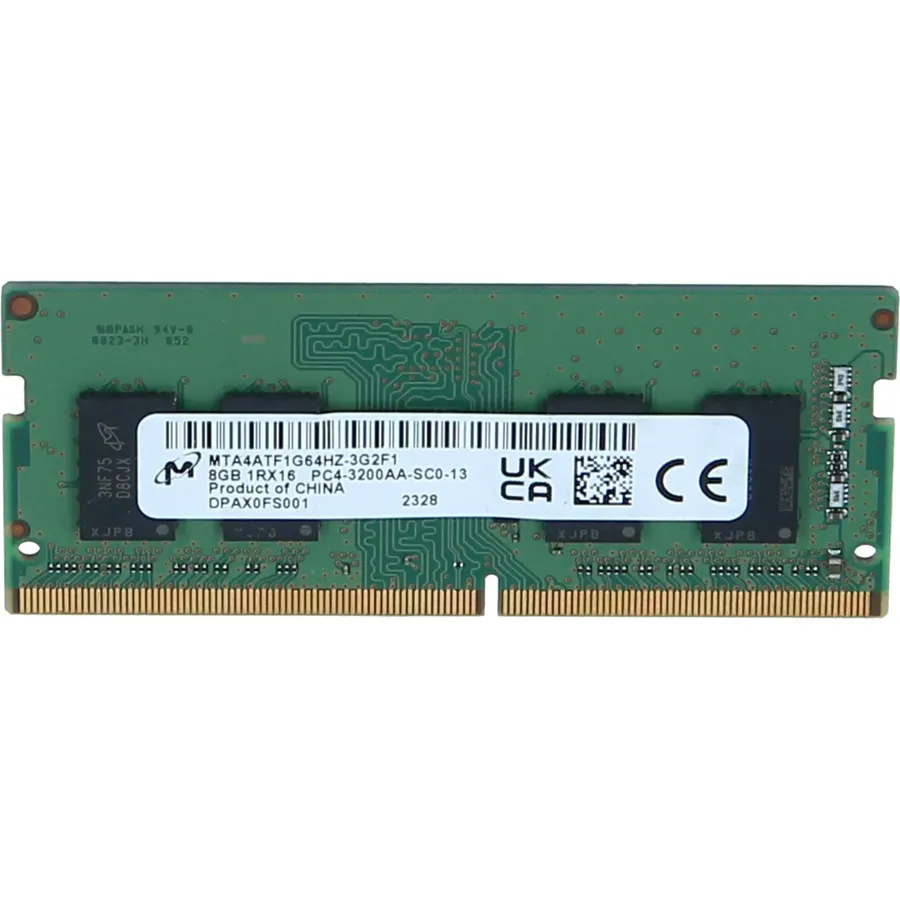 Micron 8GB, DDR4 3200MHz, 288-pin DIMM (MTA4ATF1G64HZ-3G2E2)