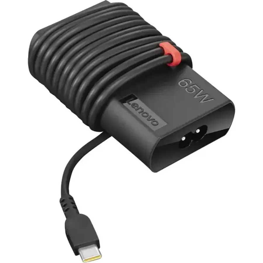 Lenovo ThinkPad 65W Slim AC Adapter (USB Type-C), Power adapter, AC 90-265 V, 65 Watt (4X20V24678)