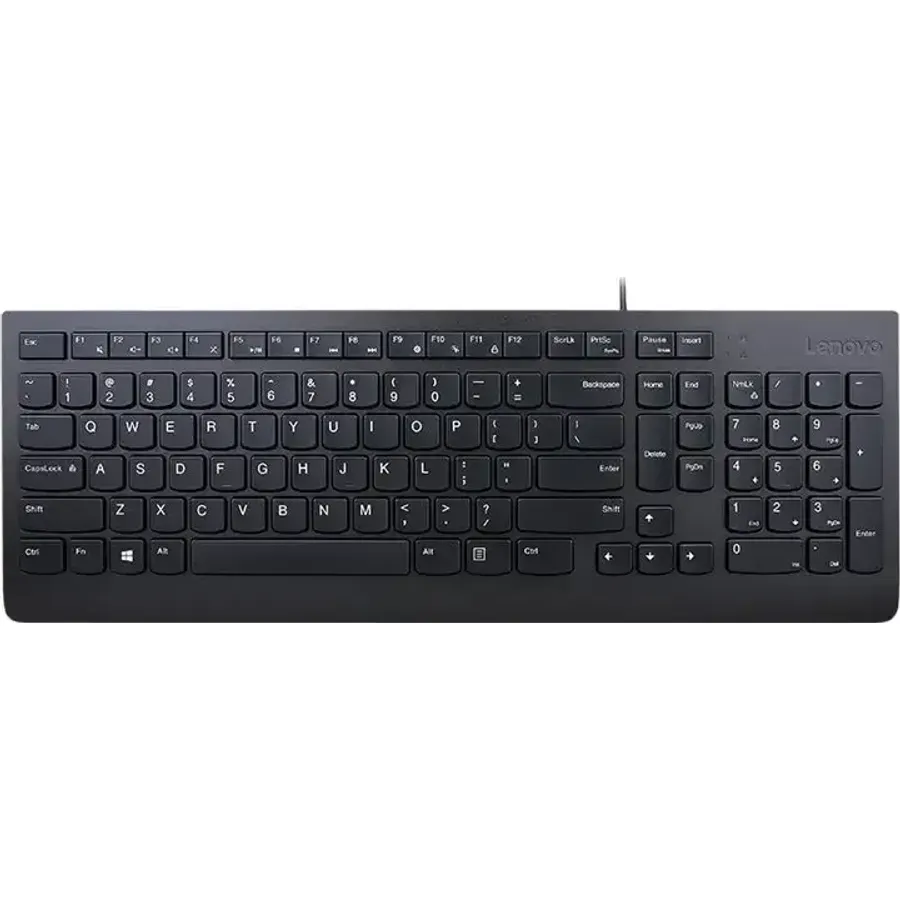Lenovo Essential, klaviatura, USB, alman, qara, QWERTZ (4Y41C68656)