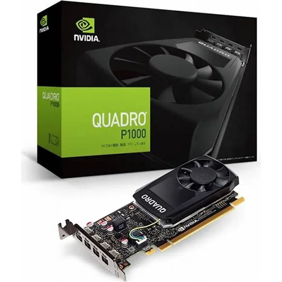 NVIDIA 4 GB GDDR5, 4x mini DisplayPort (NVIDIA-Quadro-P1000)