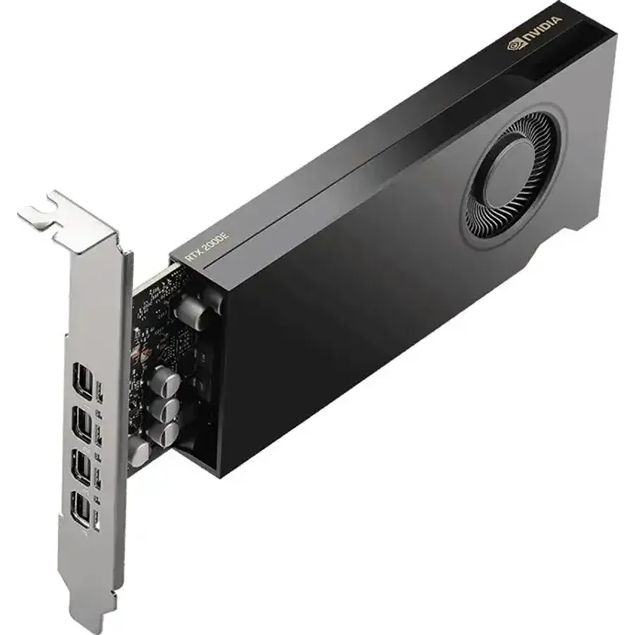 PNY NVIDIA RTX 2000E Ada Generation, Graphics card, 16 GB GDDR6, PCIe 4.0 x8, 4 x Mini DisplayPort (VCNRTX2000EADA-SB)