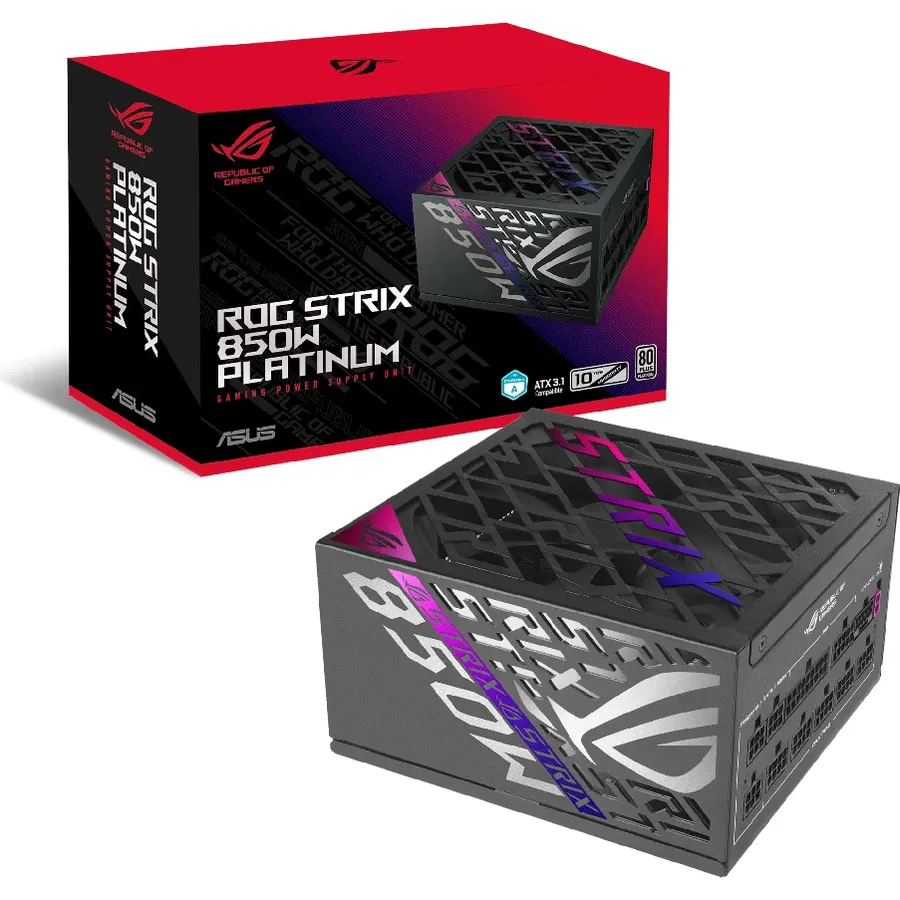 Qida bloku ASUS ROG Strix 850W Platinum (90YE00W2-B0NA00)