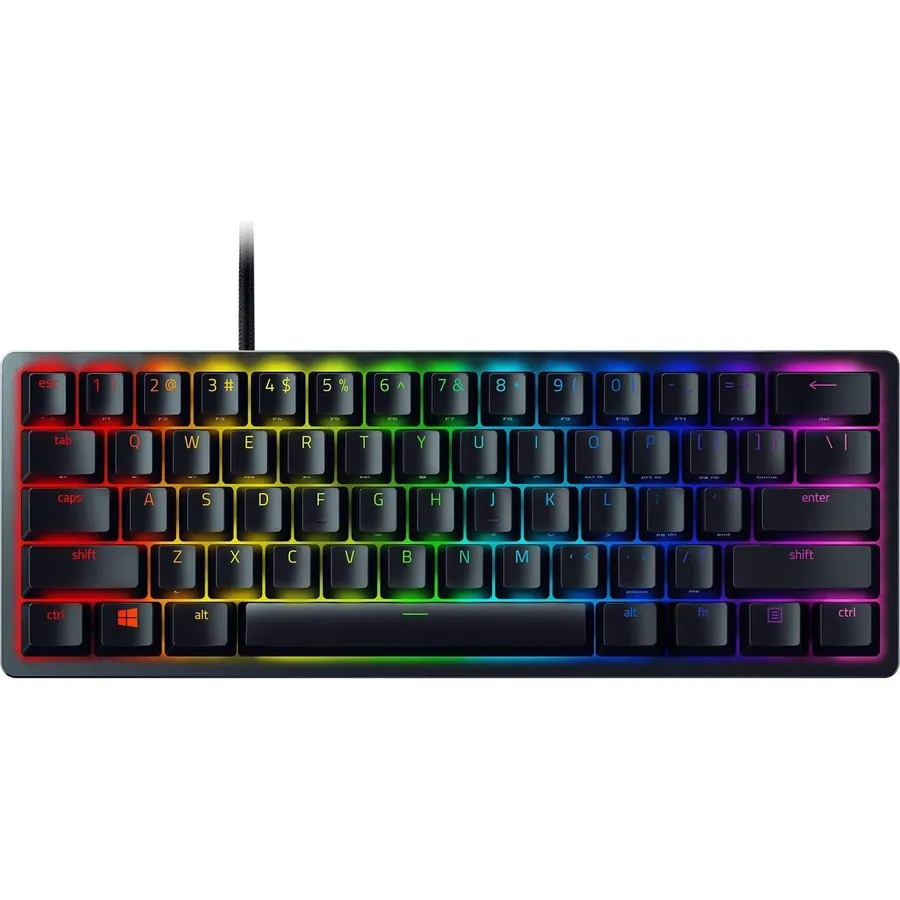 Gaming klaviatura Razer mechanical Huntsman Mini 61key, Red Switch, USB-A, EN, RGB, black (RZ03-03390200-R3M1)
