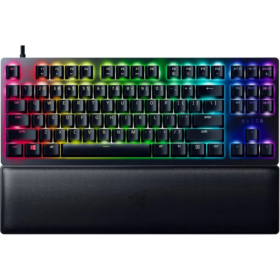 Gaming klaviatura Razer Huntsman V2 TKL RGB 87key Red Switch USB EN, black (RZ03-03940100-R3M1)