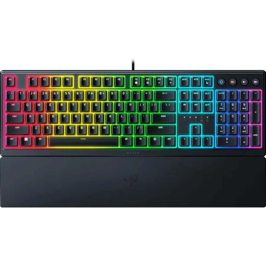 Gaming klaviatura Razer Ornata V3 RGB 104key Mecha-Membrane Switch USB EN, black (RZ03-04460100-R3M1)