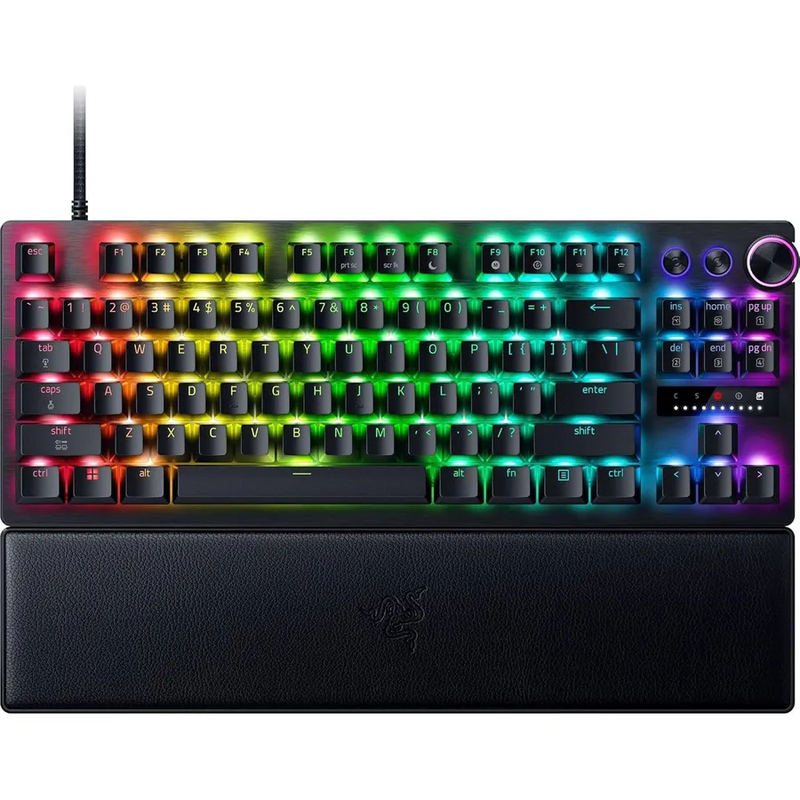 Gaming klaviatura Razer mechanical Huntsman V3 Pro TKL 8KHz, 84key, Analog Optical Switch Gen-2, USB-A, EN, RGB, black (RZ03-05520100-R3M1)