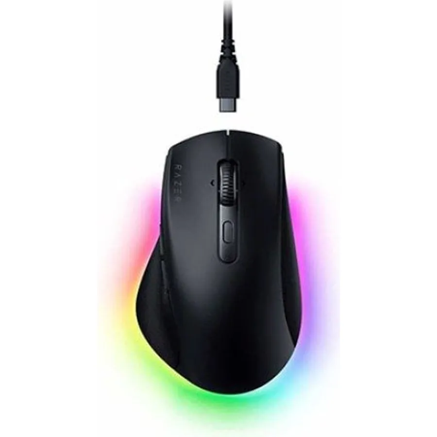 Gaming mouse Razer Pro Click V2, RGB, USB-A/WL/BT, black (RZ01-03900100-R3M1)