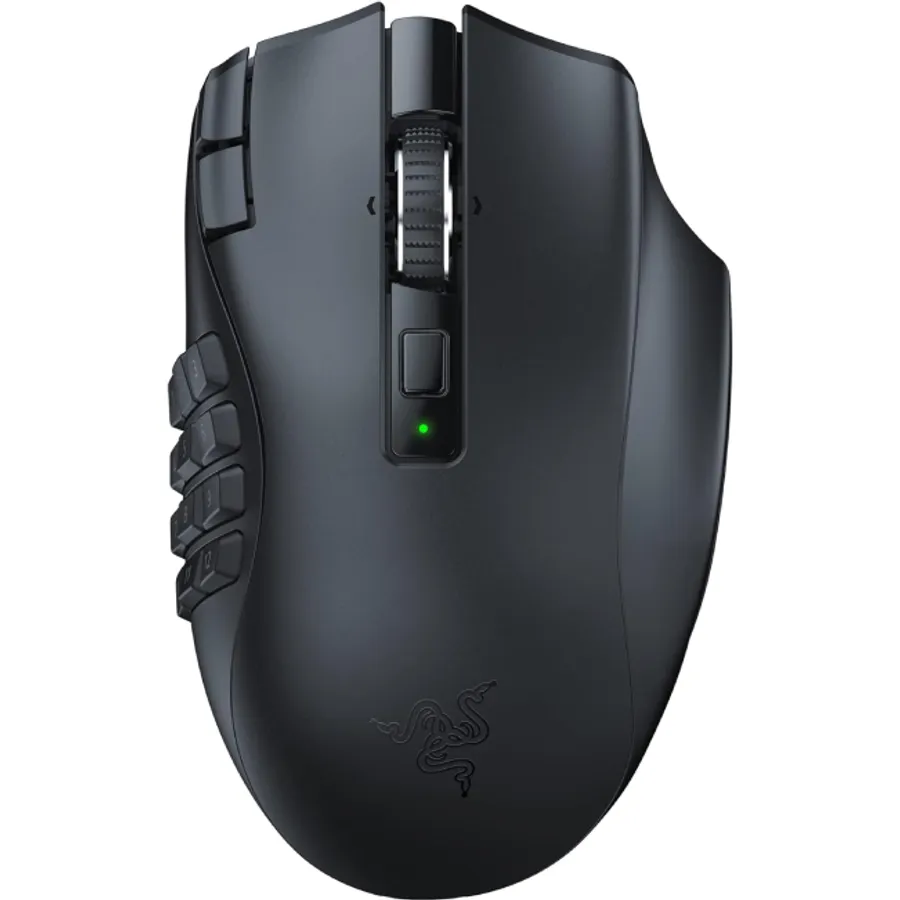Gaming mouse Razer Naga V2 HyperSpeed, WL/BT, black (RZ01-03600100-R3G1)