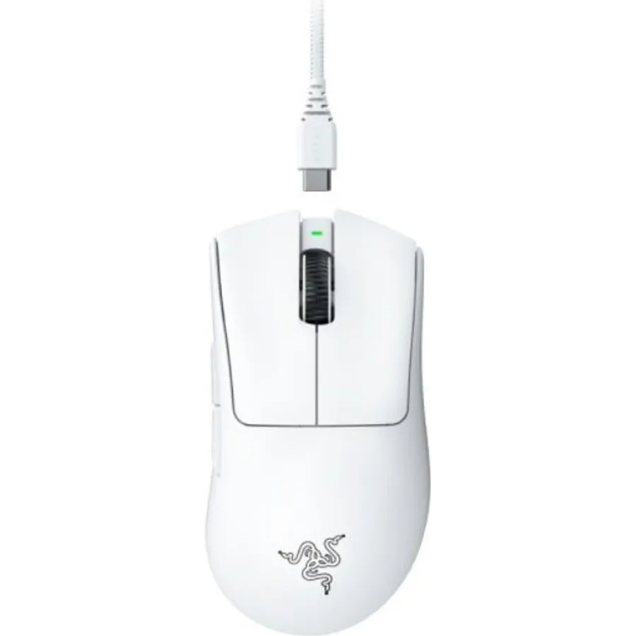 Gaming mouse Razer Deathadder V3 Pro, USB-A/WL/BT, white (RZ01-04630200-R3G1)