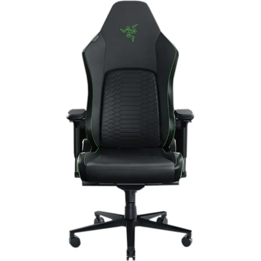 Gaming kreslo Razer Iskur V2 EPU Leather, 4D-Armrests, black-green (RZ38-04900100-R3G1)