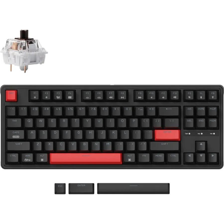 Klaviatura Keychron C3 Pro Red Backlight Brown Switch (C3P-A3-AZ)