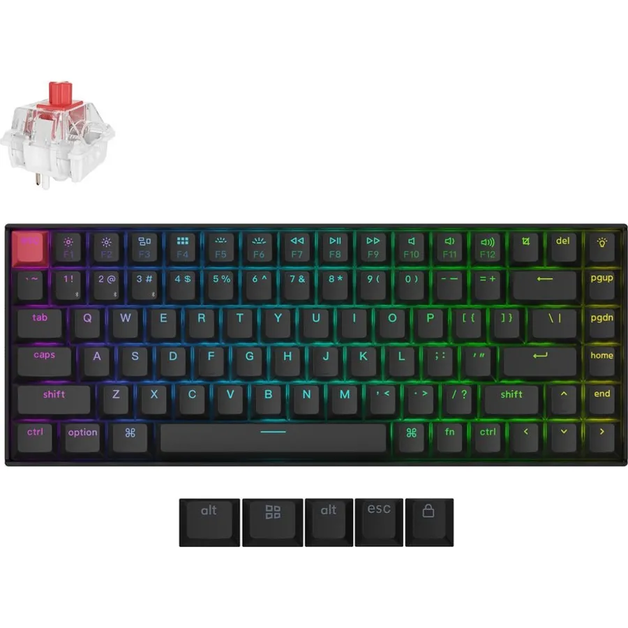 Klaviatura Keychron K2 (Version 3) Swappable RGB Backlight Red Switch (K2X-H1Z-AZ)