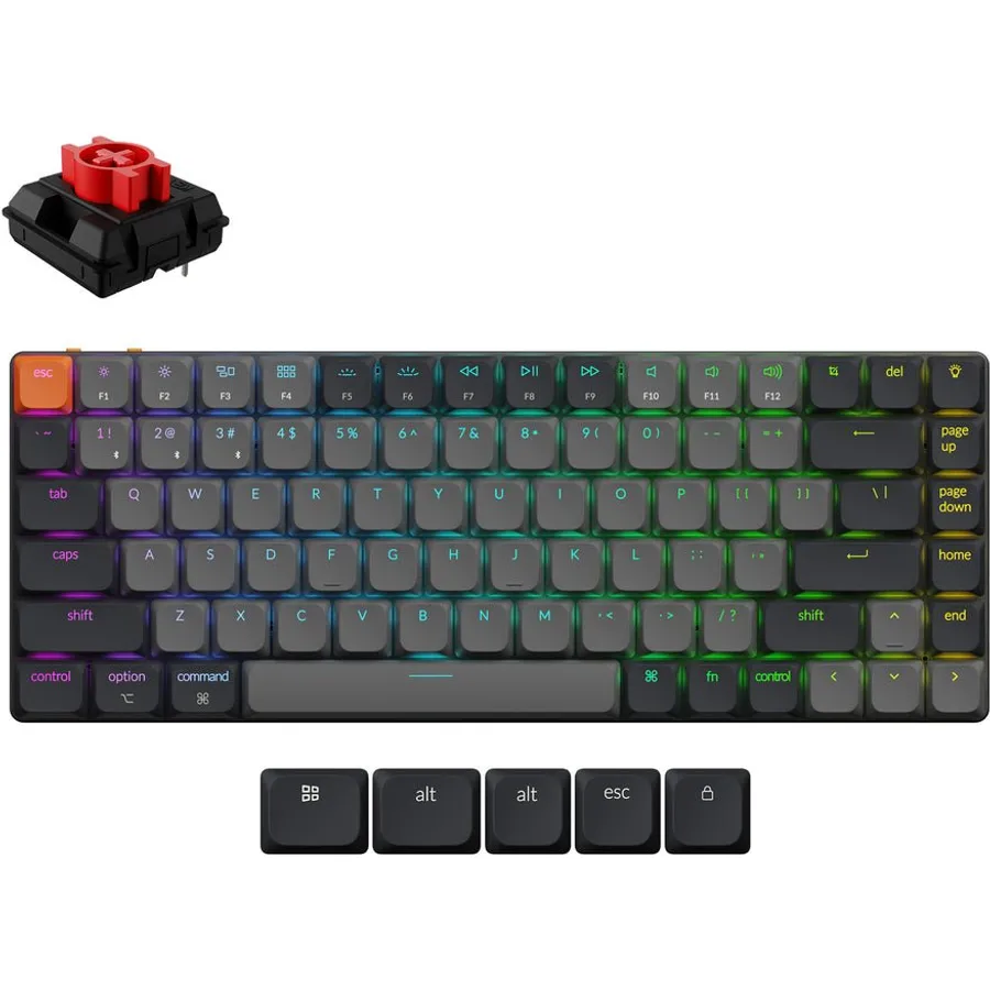Klaviatura Keychron K3 (Version 3) Swappable RGB Backlight Red Switch (K3X-H1-AZ)