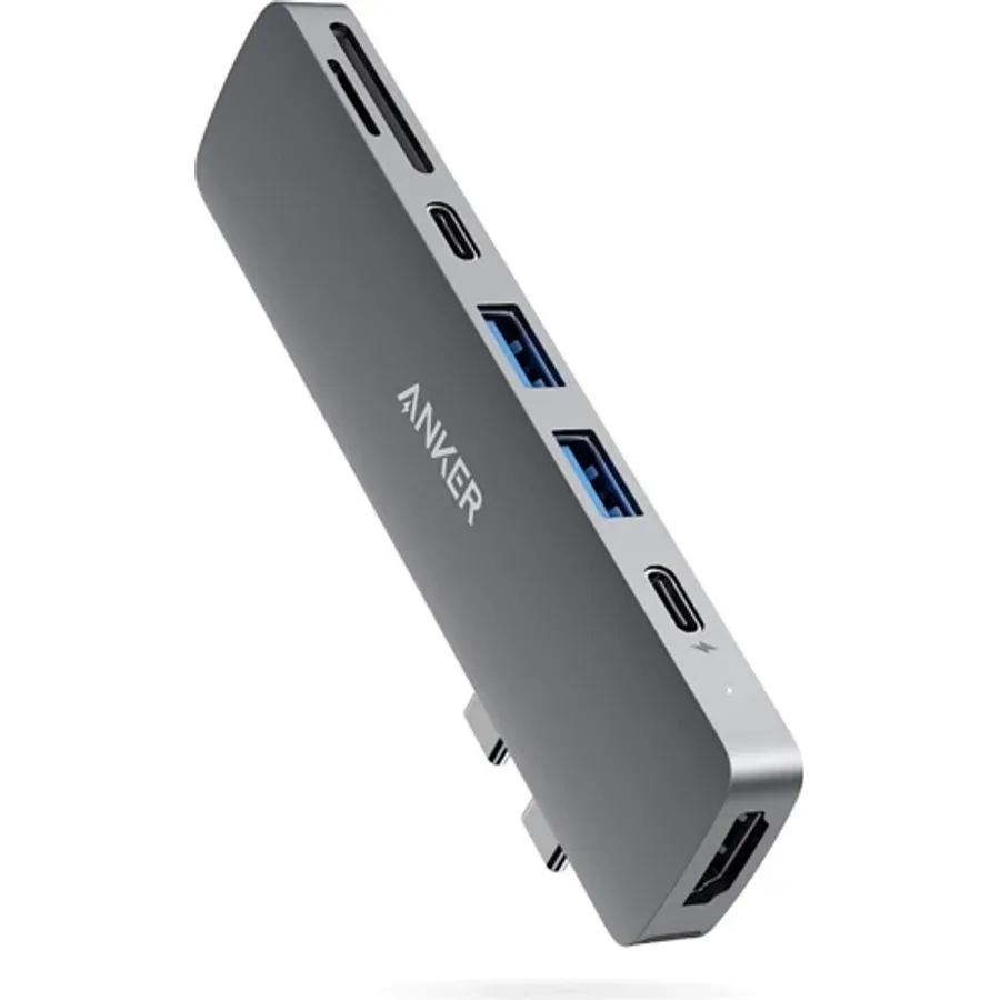 USB-C hub Anker 7-si 1-də, boz (A8371HA1)
